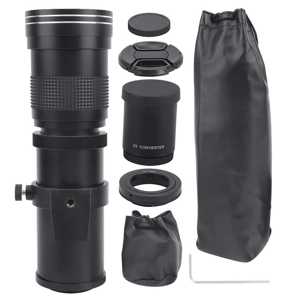 420–800mm f/8.3–16 Manual-Focus Zoom Telephoto Lens for EF-S Cameras, Black