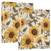 3.8 cm 3-Ring Binder with Autumn Sunflower Design, Holds 200 Sheets view 1
