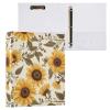 3.8 cm 3-Ring Binder with Autumn Sunflower Design, Holds 200 Sheets view 3