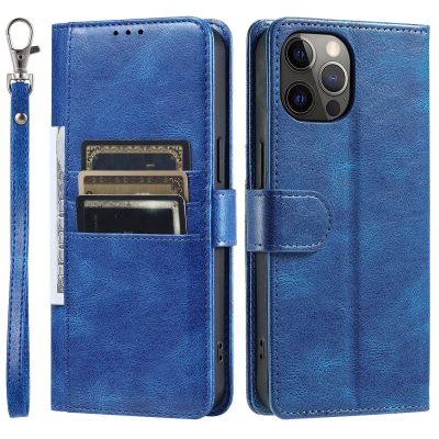GoodcAcy Leather Case for Redmi Note 12S 4G, Wallet Flip Cover, Blue