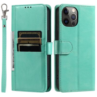 GoodcAcy PU Leather Wallet Case for Samsung Galaxy A54 5G, Light Green