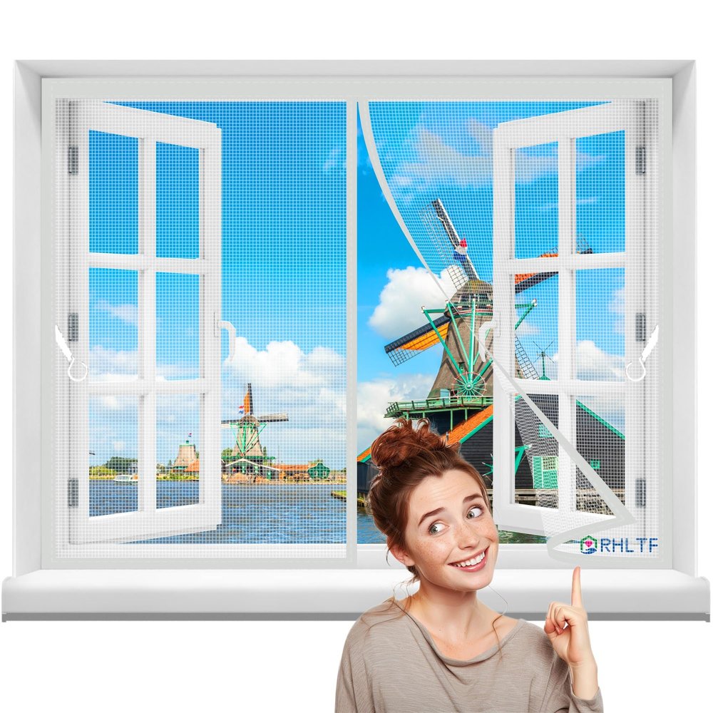 Magnetic Fly Screen Door, 150 x 75 cm, White