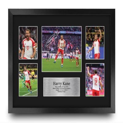 HWC Trading FR A3 Harry Kane Printed Memorabilia Signed Autograph Photo Display for Football Fans - A3 Framed