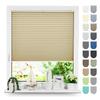 Tom'Shop NELA Beige Pleated Blind, Drill-Mounted, W150 x H100 cm view 1