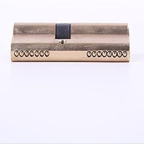 Door Cylinder Lock with Keys, 65/70/80/90/115 mm, Brass, Extended Keys