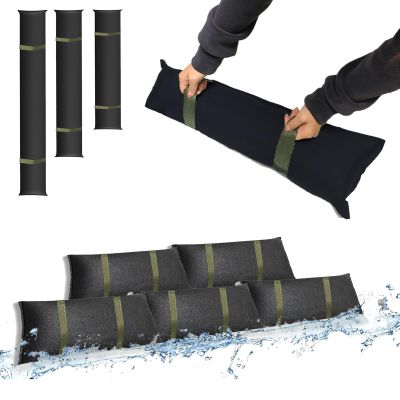 Estresen 6-Pack 90 × 20 cm Flood Sandbags with Handles, Water-Activated Flood Barriers for Doors, Garages, and Basements