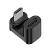 CASNO Micro-USB to USB-C Adapter, 90-Degree Plug to Type-C Female Port view 1