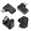 CASNO Micro-USB to USB-C Adapter, 90-Degree Plug to Type-C Female Port view 3