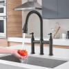 Two-Handle Bridge Kitchen Faucet with Pull-Down Sprayer view 2