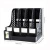 File Organizer, Multifunctional Desktop File Sorter, Simple Four-Column File Rack view 2
