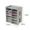 File Organizer Rack, 7-Tier Desktop Folder Rack, Easy Assembly, A5 Folders view 2