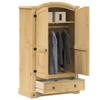 Homgoday Corona Storage Cabinet/Sideboard, 101 x 52 x 170 cm, Solid Pine Wood view 1