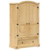 Homgoday Corona Storage Cabinet/Sideboard, 101 x 52 x 170 cm, Solid Pine Wood view 2