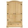 Homgoday Corona Storage Cabinet/Sideboard, 101 x 52 x 170 cm, Solid Pine Wood view 4