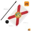 AZ FLAG 10-Pack Florida Table Flags, 21 x 14 cm, Plastic Base view 3