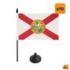 AZ FLAG 10-Pack Florida Table Flags, 21 x 14 cm, Plastic Base view 4