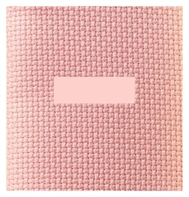 EKalgretrA 14-Count Cross-Stitch Fabric, 40 x 40 cm, Pink