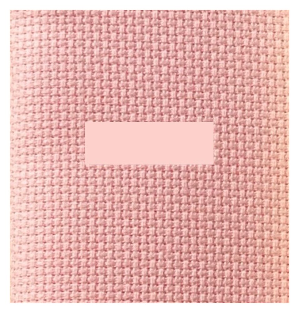 EKalgretrA 14-Count Cross-Stitch Fabric, 40 x 40 cm, Pink