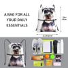 VducK Drawstring Backpack for Women and Men, Gym Sack, White Papillon and Mustache Design, One Size view 2
