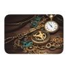 Toiyugd Steampunk Clocks, Keys & Chains Doormat, 16 x 24 in view 1