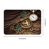 Toiyugd Steampunk Clocks, Keys & Chains Doormat, 16 x 24 in view 3