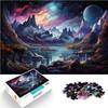 1000-Piece Wooden Puzzle for Adults and Kids Ages 12+, Colorful Landscape, 50 x 75 cm view 1