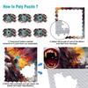 1000-Piece Wooden Puzzle for Adults and Children 12+: Colorful Orangutan, 50 x 75 cm view 3