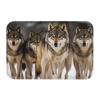 Toiyugd Wolf Doormat, Flannel, Non-Slip, Soft and Absorbent, Washable, 16 x 24 in view 1