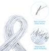 PATIKIL 20-Inch Elastic Barbed Cord, 100 Pcs, 1.6 mm Loop Stretch Round Cord with Metal Barbs for Hats, Masks, Crafts, and Bookbinding, White (50 cm) view 3