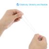 PATIKIL 20-Inch Elastic Barbed Cord, 100 Pcs, 1.6 mm Loop Stretch Round Cord with Metal Barbs for Hats, Masks, Crafts, and Bookbinding, White (50 cm) view 4