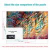 1000-Piece Psychedelic Art Dragon Wooden Puzzle, 50 x 75 cm view 3