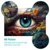 1,000-Piece Colorful Fantasy Eye Art Wooden Puzzle, 50 x 75 cm view 2