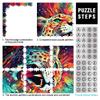 1000-Piece Psychedelic Graffiti Cheetah Wooden Puzzle, 50 x 75 cm view 4