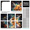 1000-Piece Colorful Fantasy Fox Wooden Puzzle, 50 x 75 cm view 4