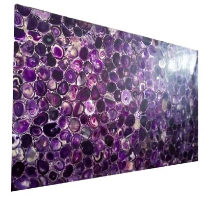 45.7 x 91.4 cm Agate Stone Coffee Table with Royal Look, Rectangular Purple Marble Resin