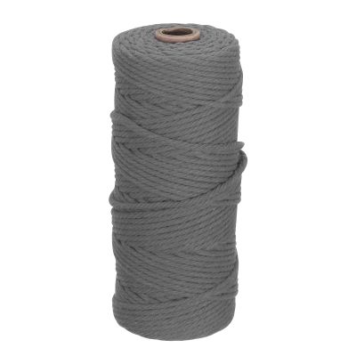DMiotech 3 mm x 100 m Dark Gray Cotton Macrame Cord