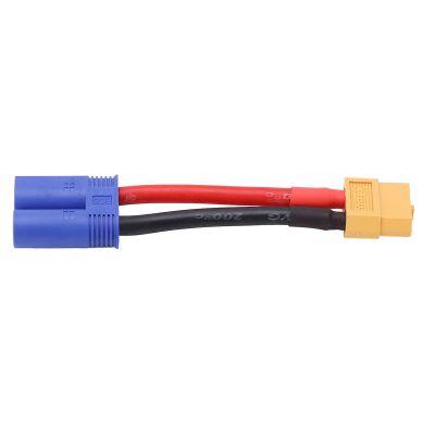 Akozon Flexible RC Connector Cable, XT60 Female to EC5 Plug