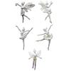 2024 Christmas Decoration Set, 5 Pieces, Dancing Ballet Girl Ornaments view 3