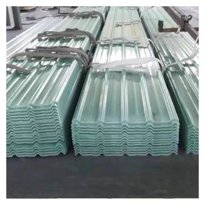 Transparent FRP Corrugated Roofing Panels, 6-Pack, 0.9 x 1.7 m (35 x 67 in)