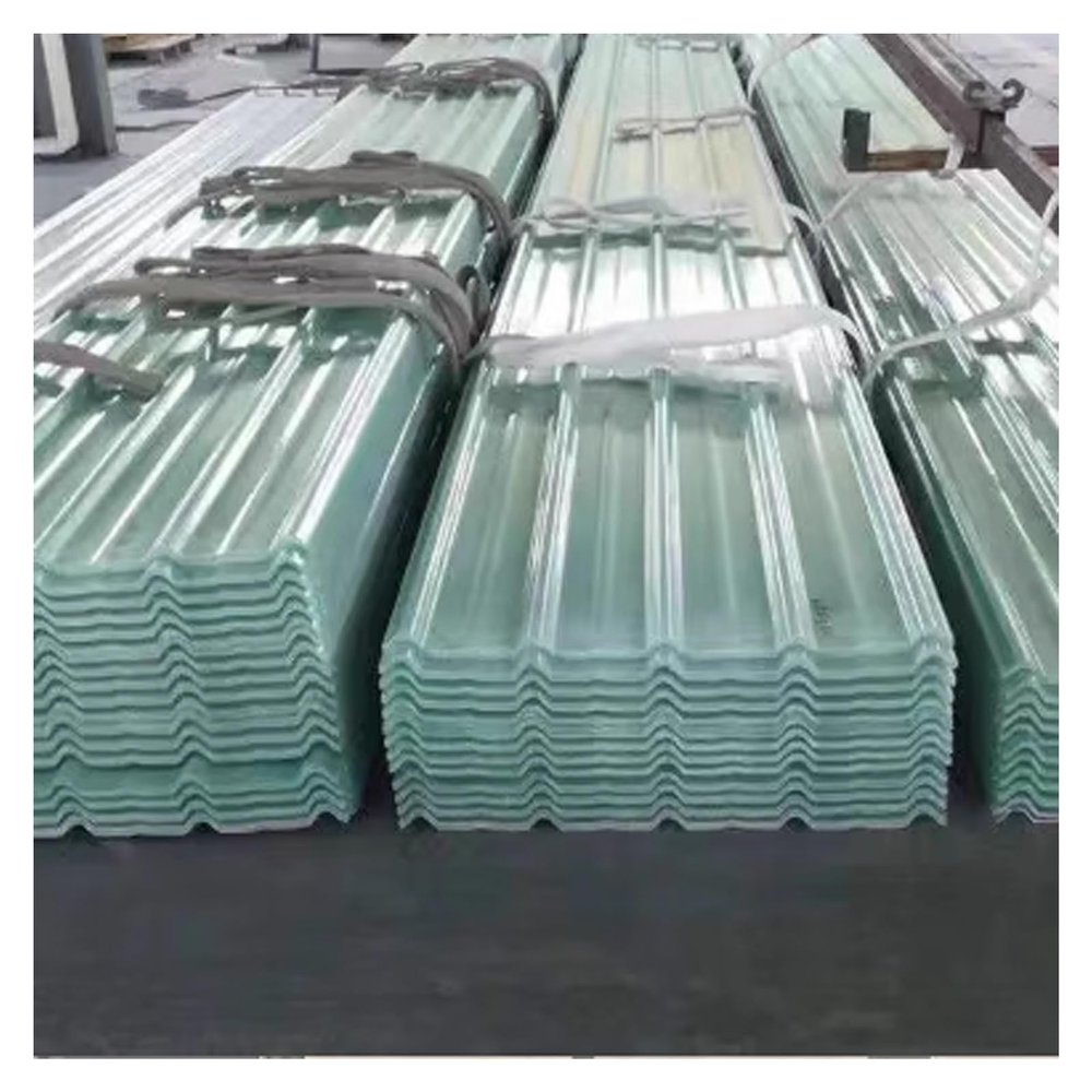 Transparent FRP Corrugated Roofing Panels, 6-Pack, 0.9 x 1.7 m (35 x 67 in)
