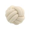 Super-Soft Velvet Knot Throw Pillow, Ivory, 7.9 in view 1