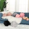 Super-Soft Velvet Knot Throw Pillow, Ivory, 7.9 in view 2