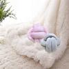 Super-Soft Velvet Knot Throw Pillow, Ivory, 7.9 in view 4