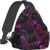 fifbird Butterfly Print Crossbody Backpack, Pink, One Size view 2