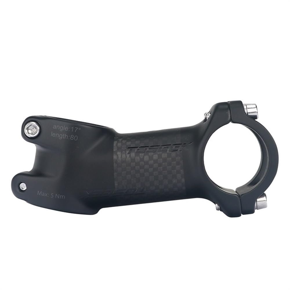 WANGBINGXING Carbon Bicycle Stem, 10°/17°/25°/35°, 70–100 mm, Matte 17° 100 mm
