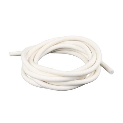 Silicone Sponge Cord, 1 m, White, Round, 8 mm
