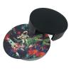 Funny Astronaut Dinosaur Rocket Printed Leather Coasters, Set of 6 with Holder view 4