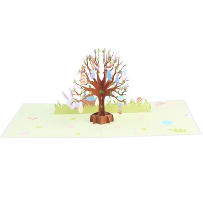 3D Easter Egg Tree Greeting Card Set for Children