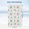 Alpaca and Cactus Art Beach Towel, 81.3 x 132.2 cm, Microfiber Beach Towel for Women and Men, Absorbent, Quick-Drying Towel for Travel, Beach and Pool view 4
