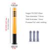 Steel Safety Parking Bollards, Yellow Powder-Coated, 120 cm, 2-Pack view 3